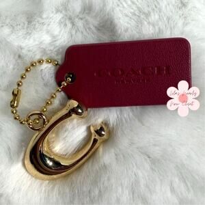 1.5" COACH "C" Hang Tag Key Fob Bag Charm